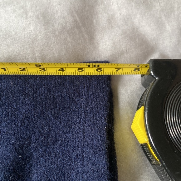 Papillon, long cardigan with pockets, short sleeve. Navy - Picture 8 of 9